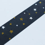 Star Midnight Washi Tape Green Flash