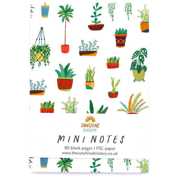 House Plants Notepad Mini Notes A7