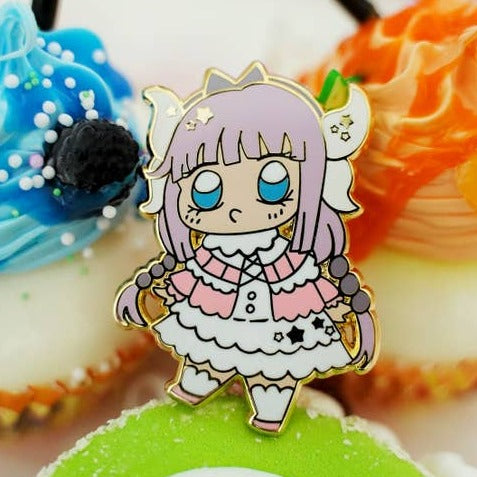 Miss Kobayashi's Dragon Maid Kanna Anime Enamel Pin