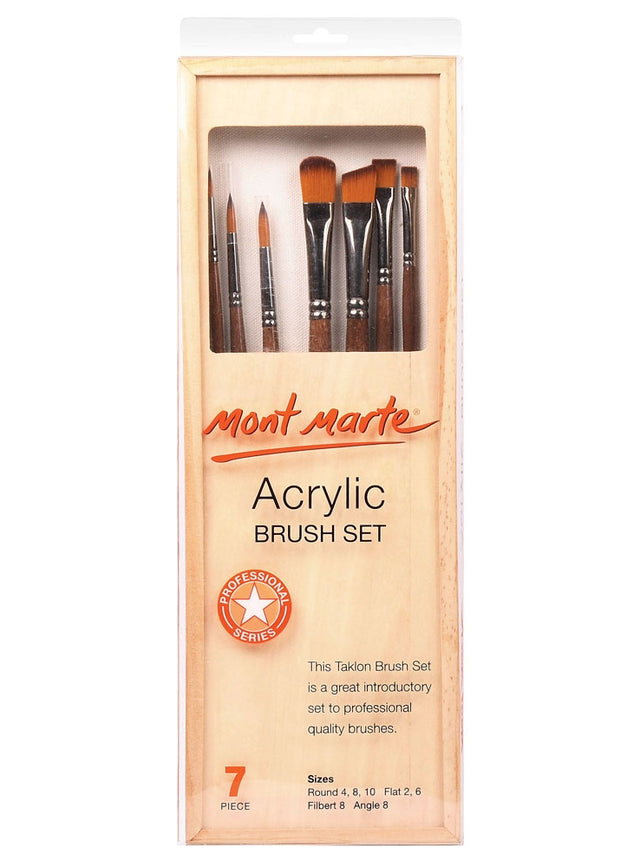 Acrylic Brush Set in box 7pcs