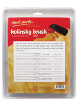 Kolinsky Sable Watercolor Brush Set in Wallet