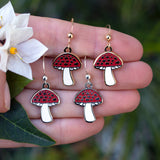 Mushroom Dangle Earrings