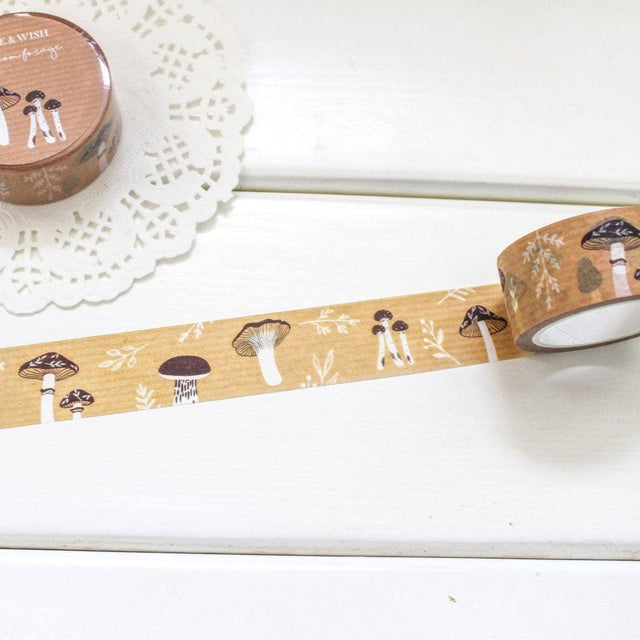 Mushroom Forage Washi Tape Autumn