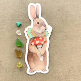 Bunny's Mushroom Love Sticker