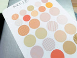 Neutrals Dot Sticker Sheet