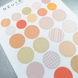 Neutrals Dot Sticker Sheet
