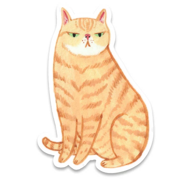 Orange Cat Sticker