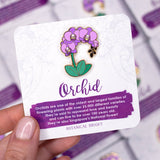 Orchid Enamel Pin