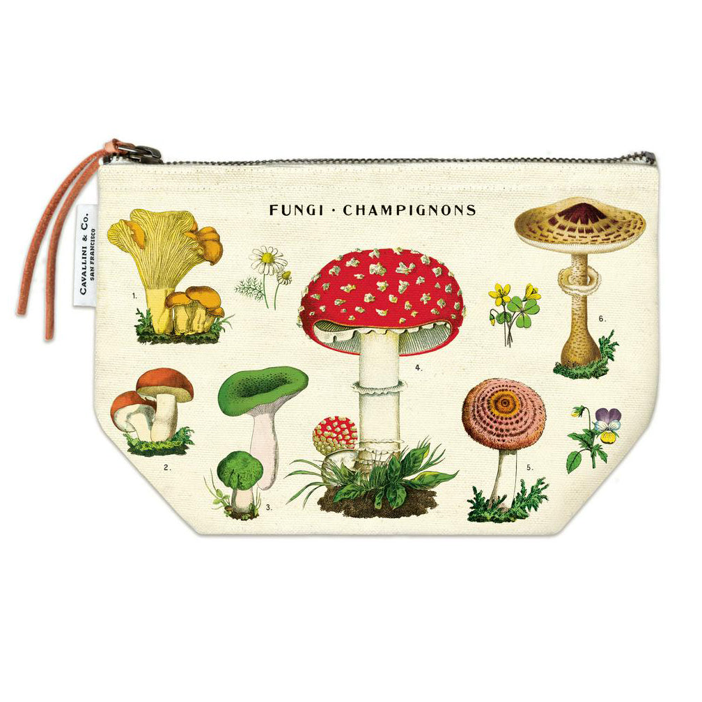 Mushroom Vintage Pouch Cavallini & Co.