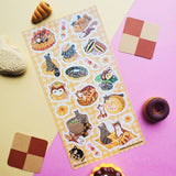 Panda Picnic Snacks Sticker Sheet