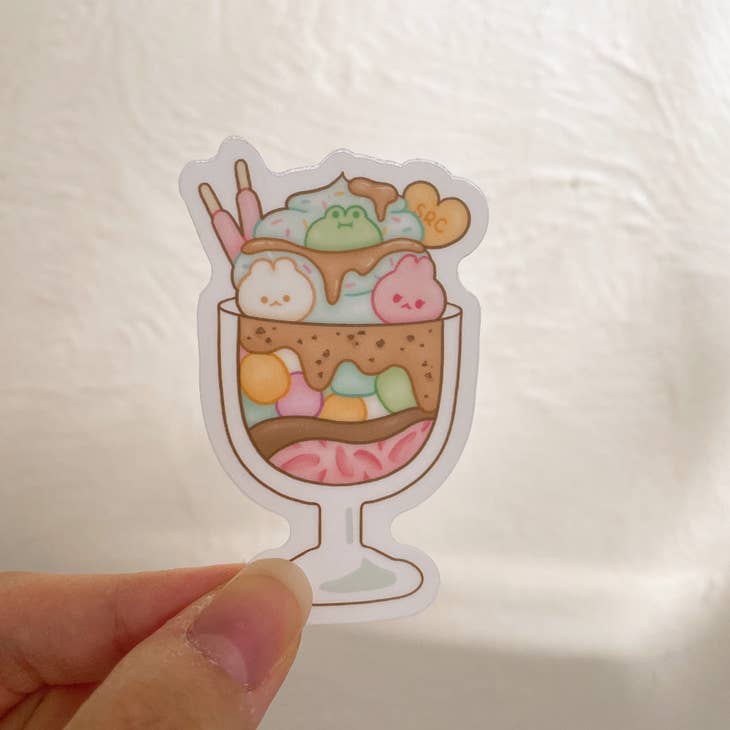 Parfait Friends Clear Vinyl Sticker