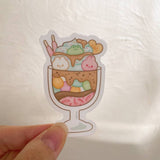 Parfait Friends Clear Vinyl Sticker