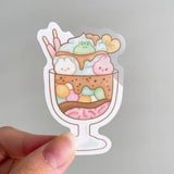 Parfait Friends Clear Vinyl Sticker