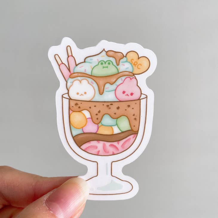 Parfait Friends Clear Vinyl Sticker