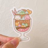 Parfait Friends Clear Vinyl Sticker