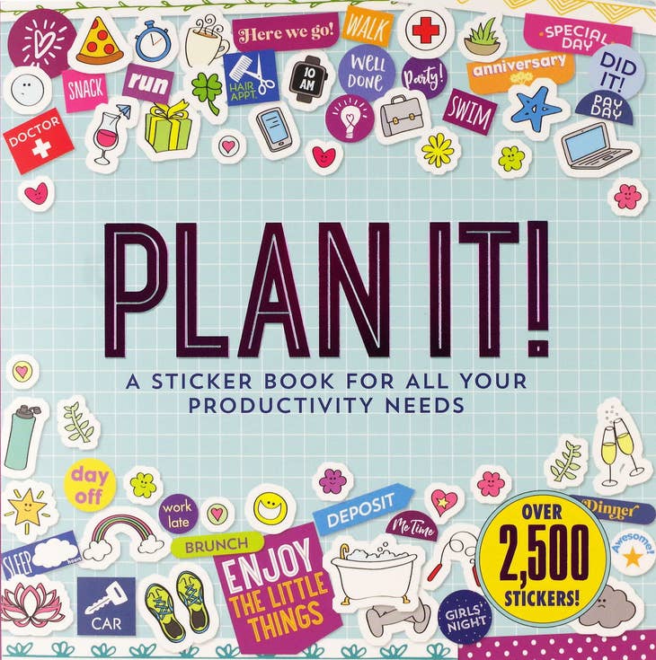 Plan It! A Sticker Book for All Your Productivity Needs (2500 Stickers)