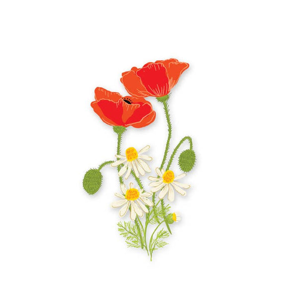 Poppies Single Sticker