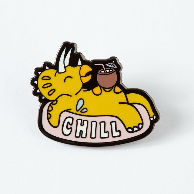 Punky Pins Chill Dinosaur Enamel Pin