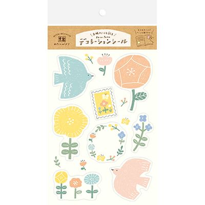 Bird & Flower Sticker (2 sheets) 