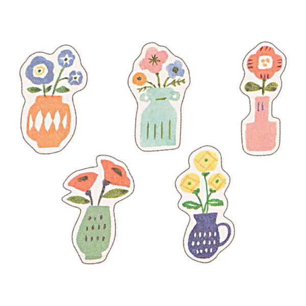 Flower Vase Flake Sticker