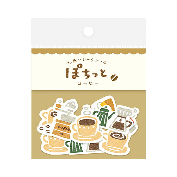 Coffee Time Flake Sticker