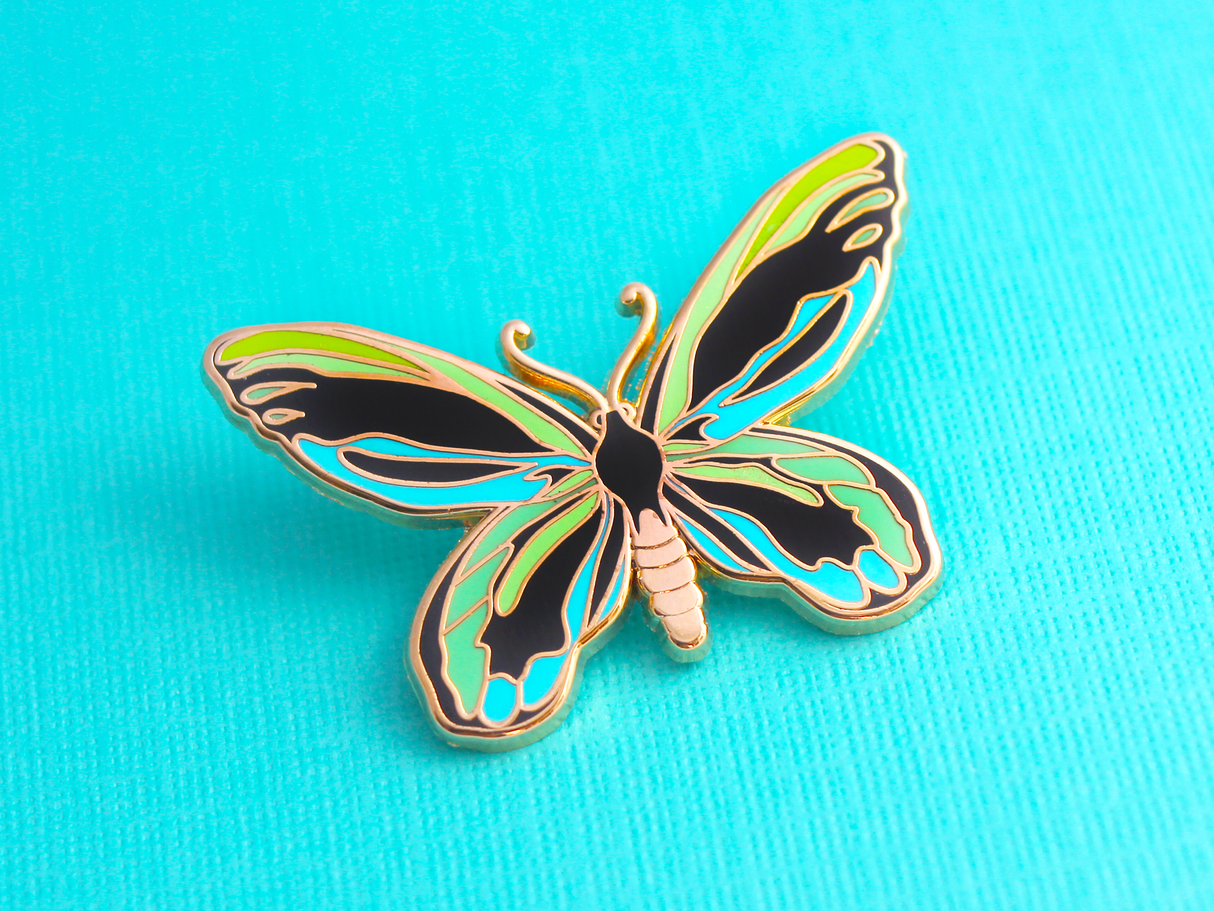 Queen Alexandra's Birdwing Butterfly Pin