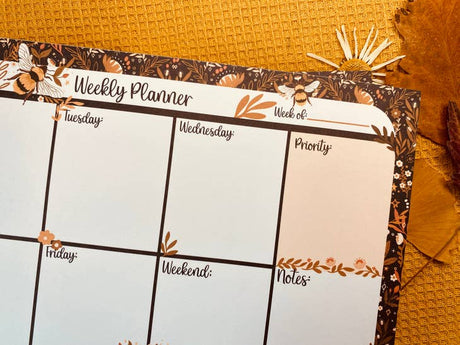 Queen Bee A5 Weekly Planner Notepad