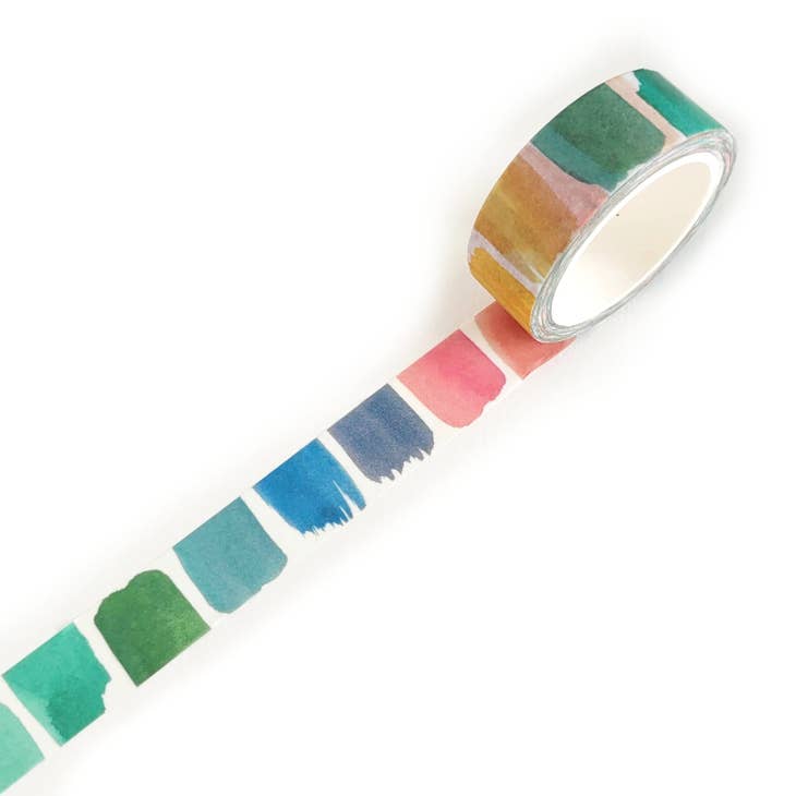 Rainbow Brushstrokes Washi Tape