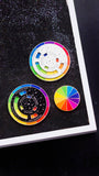 Rainbow Color Wheel Enamel Pin