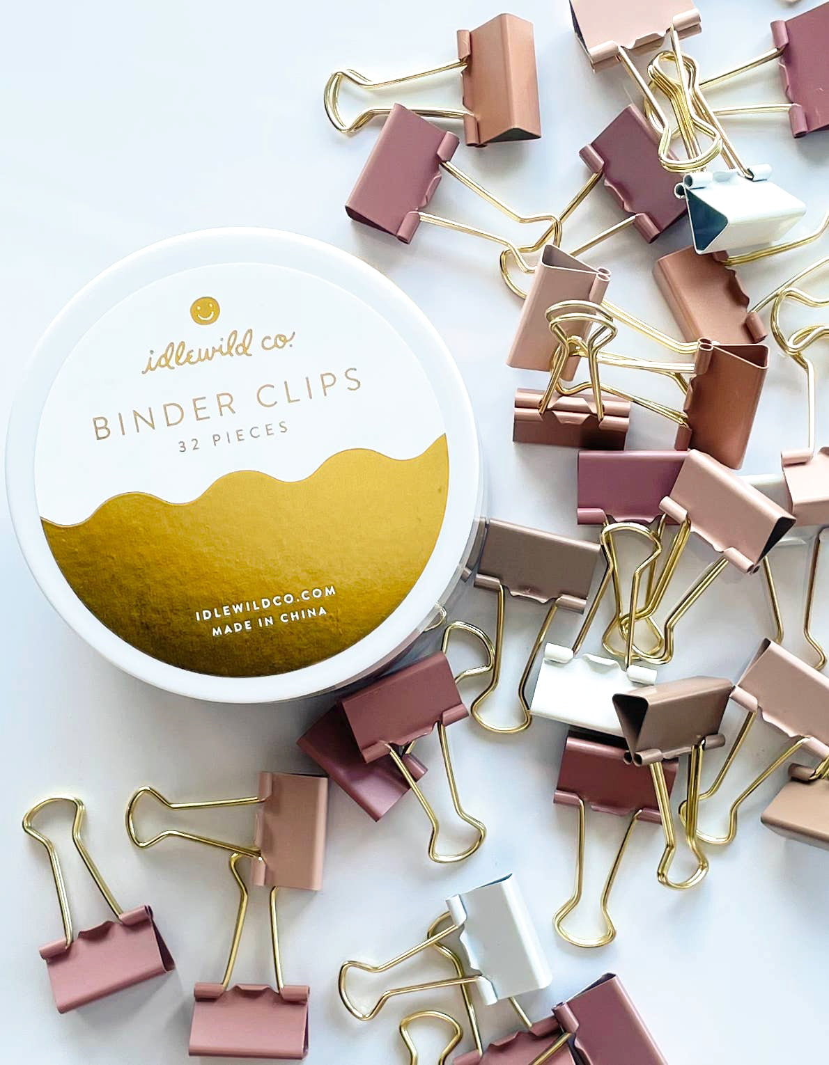 Rosy Nude Binder Clips