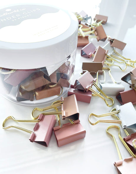 Rosy Nude Binder Clips