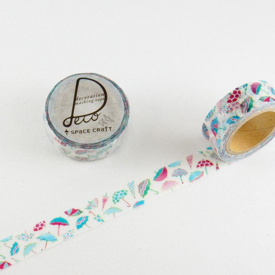 Umbrella Washi Tape Round Top Space Craft