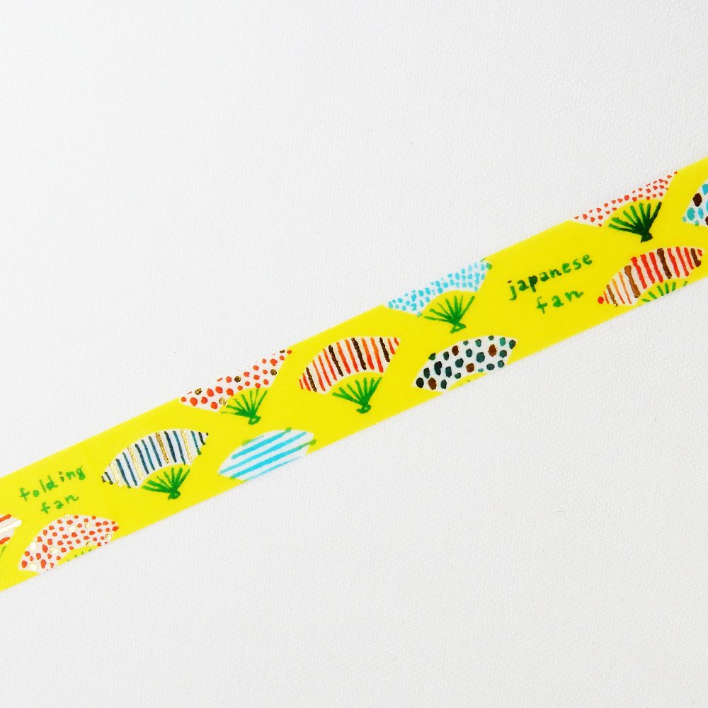 Fan Washi Tape Space Craft Round Top Japanese Masking Tape