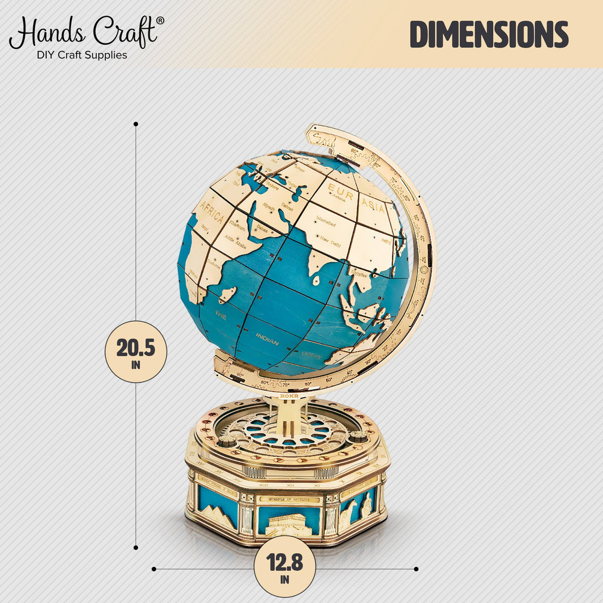 Globe Model DIY Wooden Puzzle