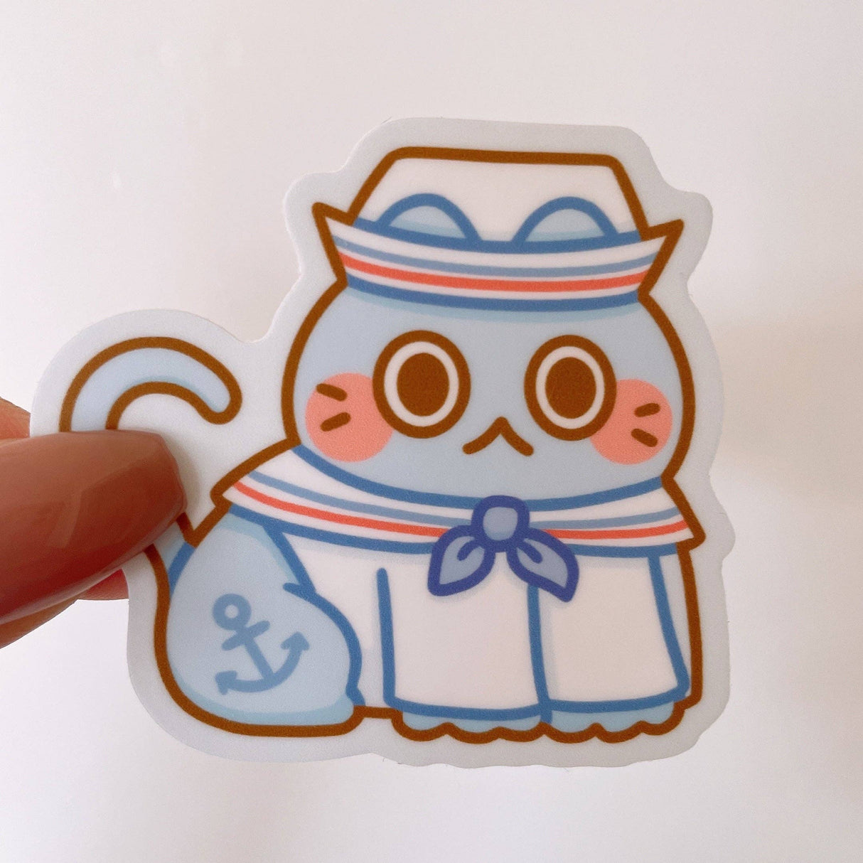 Sailor Cat Vinyl Sticker