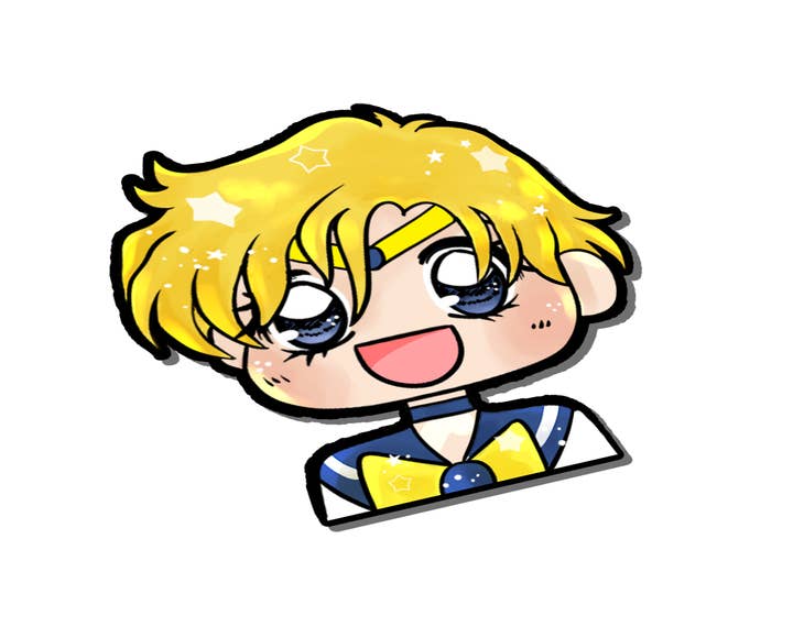 Pegatina de vinilo de anime de Sailor Uranus