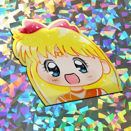 Sailor Venus Peeker Anime Vinyl Sticker