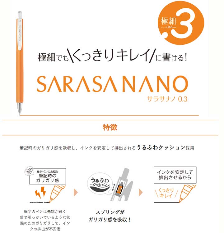 Sarasa Nano 0.3mm 4-Color Set Relax