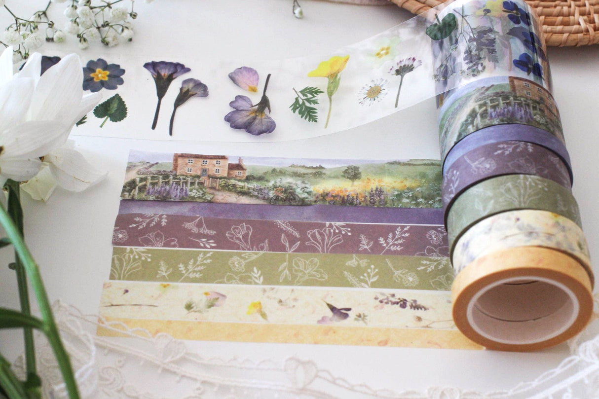 Nota y deseo con cinta washi de Secret Garden