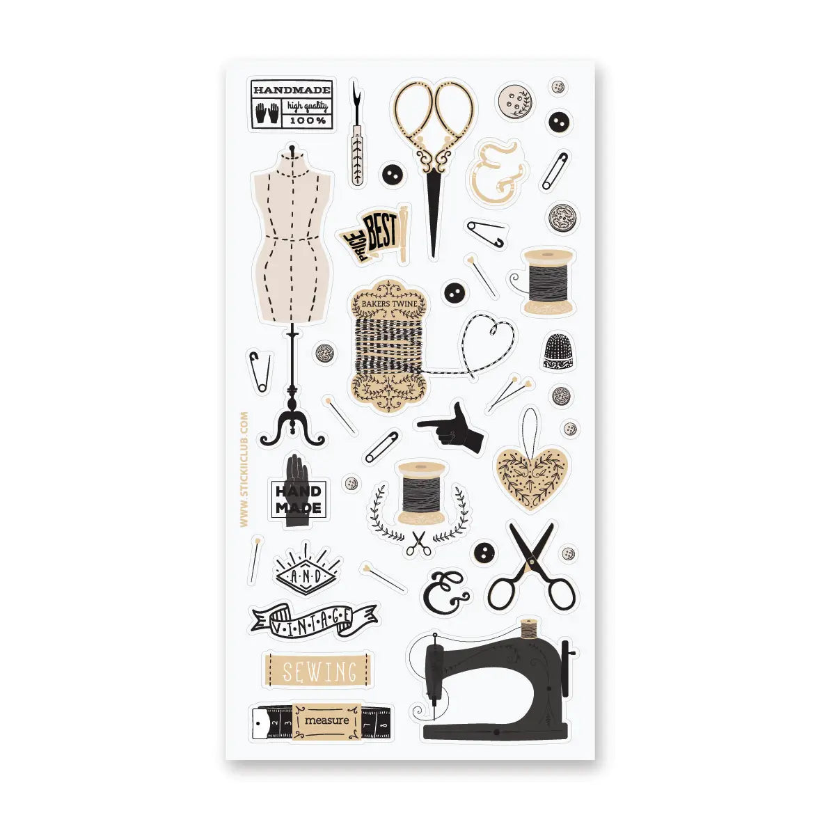 Sewing Essentials Sticker Sheet