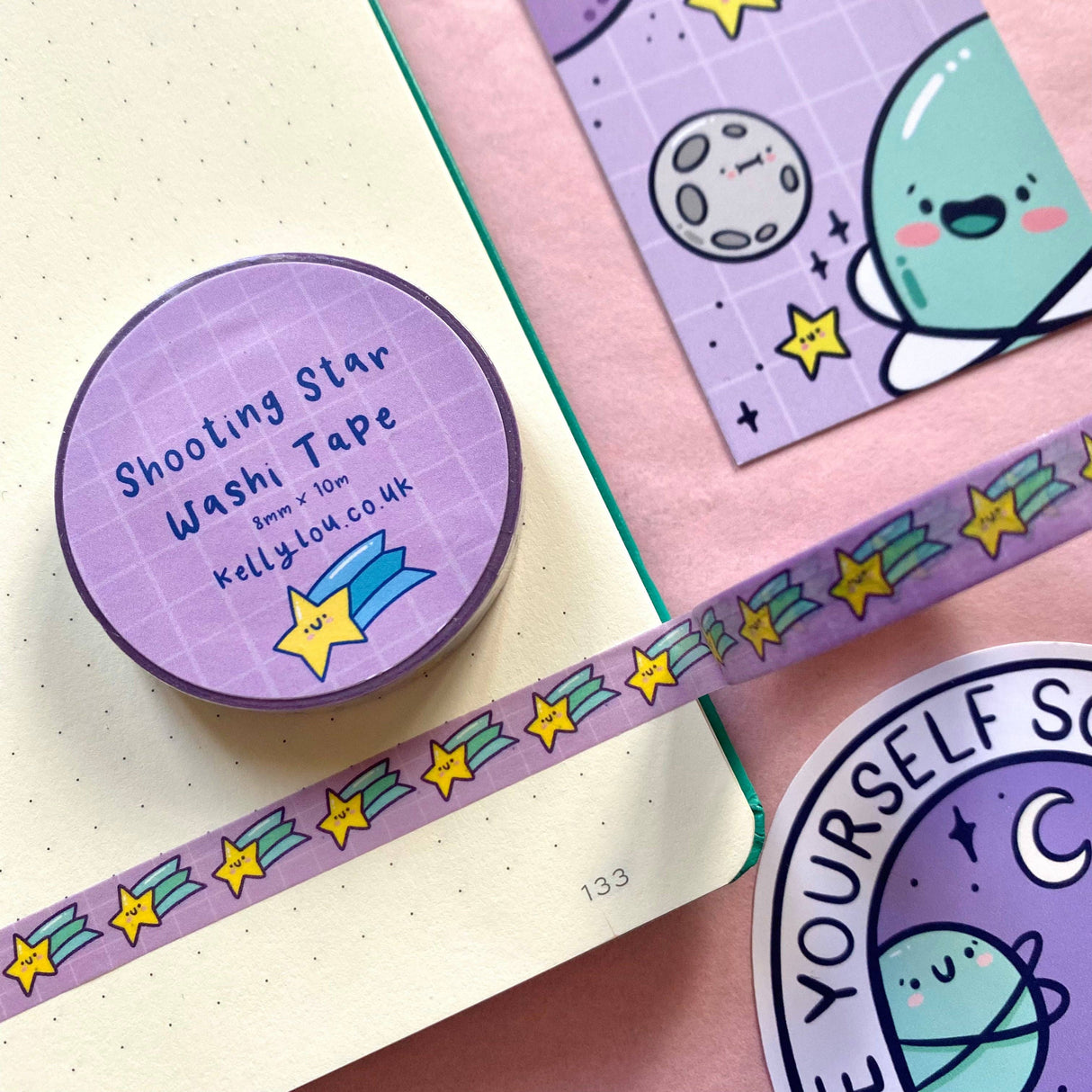 Shooting Star Slim Washi Tape