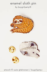 Pin de esmalte de perezoso