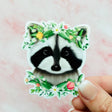 Spring Raccoon Vinyl Sticker