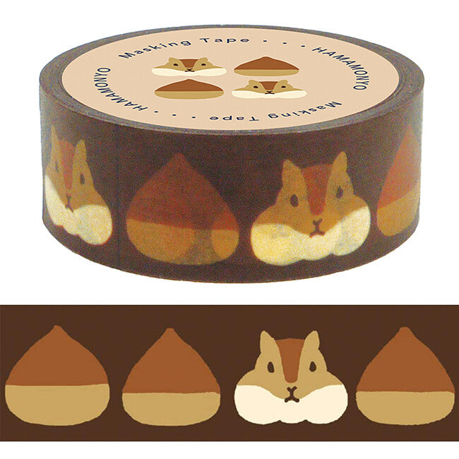 Squirrel Hide and Seek Washi Tape