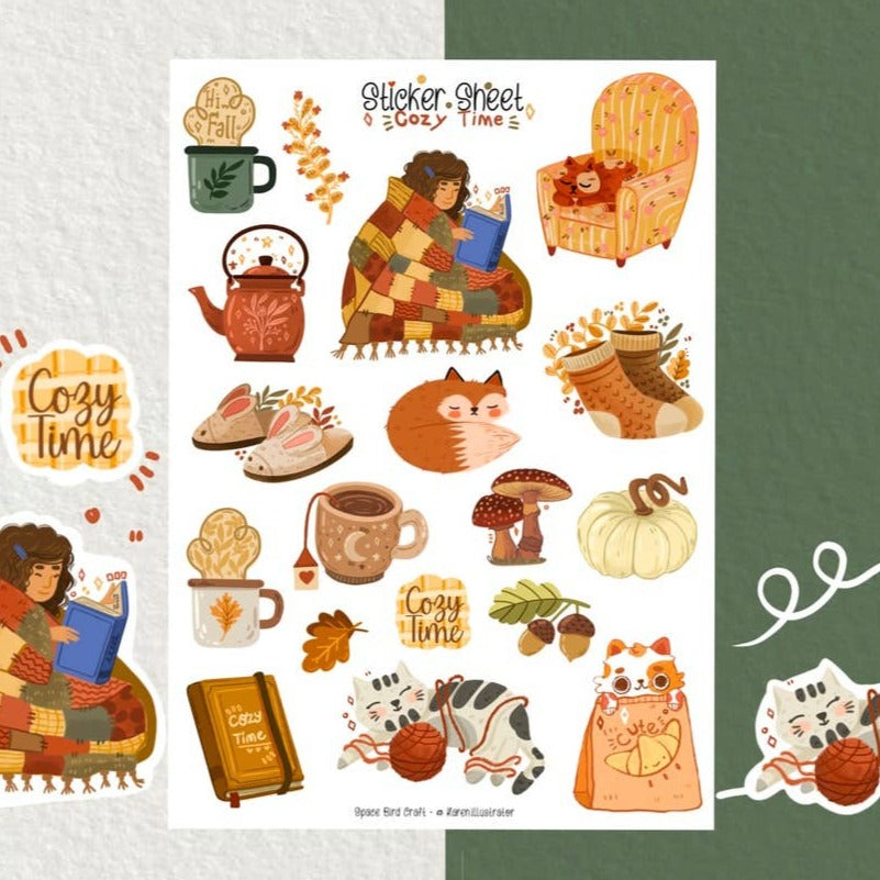 Cozy Time Sticker Sheet