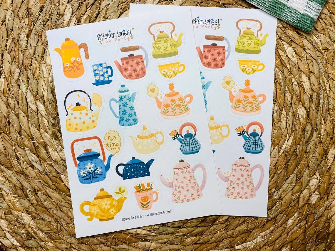 Tea Party Sticker Sheet