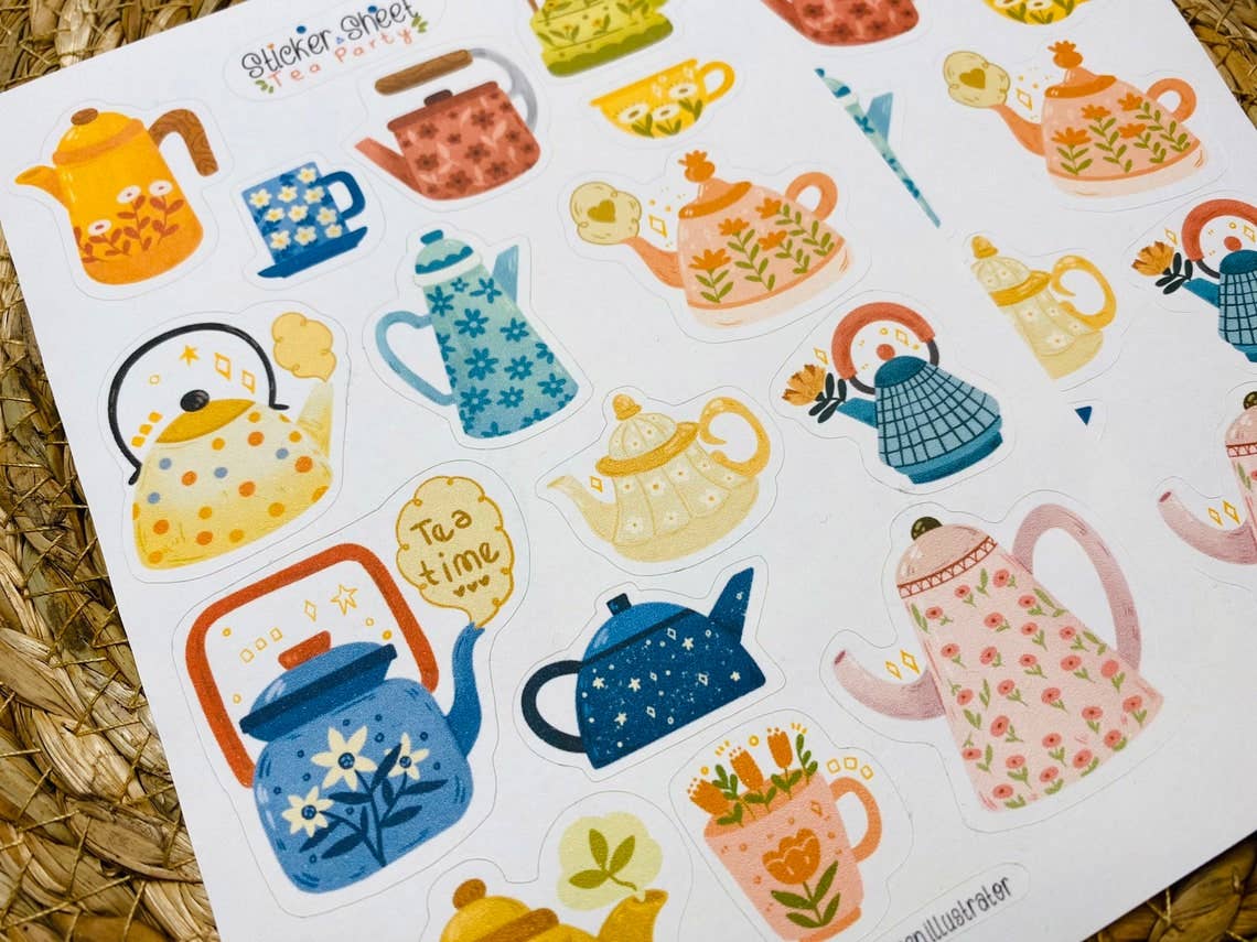 Tea Party Sticker Sheet