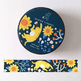 Sunflower Cats Washi Tape Keaton Flowers