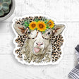 Sunflower Sheep Vinyl Sticker