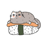 Sushi Cat Nigiri Sticker